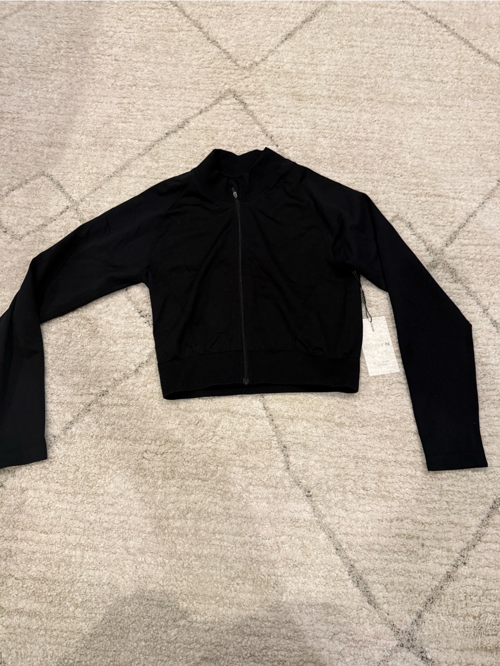 NVGTN Black Active Zip-Front Jacket Size Small NEW WITH TAGS